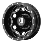 XD☆SERIES XD814 CRUX Gloss Black with Milled Accents