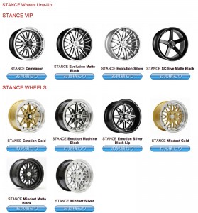 STANCE WHEELS LINE-UP